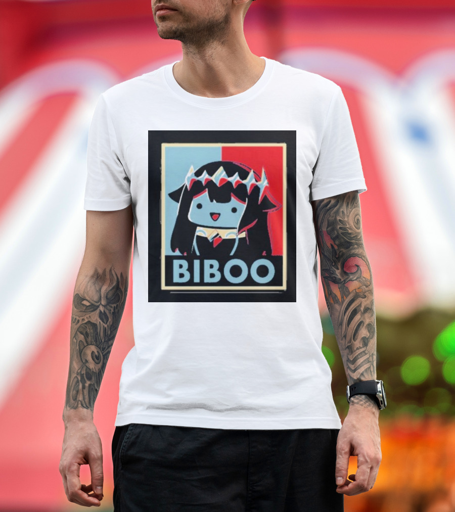 Biboo Hope Poster Style Character Image T-Shirt