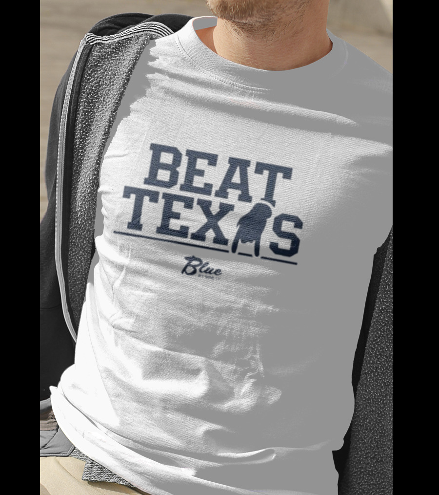 Beat Texas Blue Football Rivalry Spirit T-Shirt