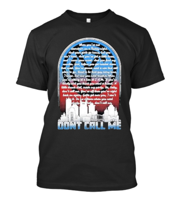 Chris Young Don’t Call Me Song Lyrics City Skyline T-Shirt