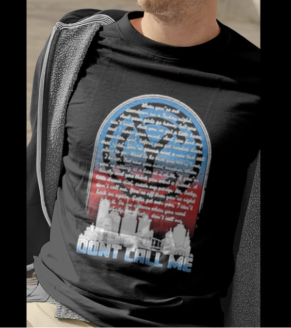 Chris Young Don’t Call Me Song Lyrics City Skyline T-Shirt