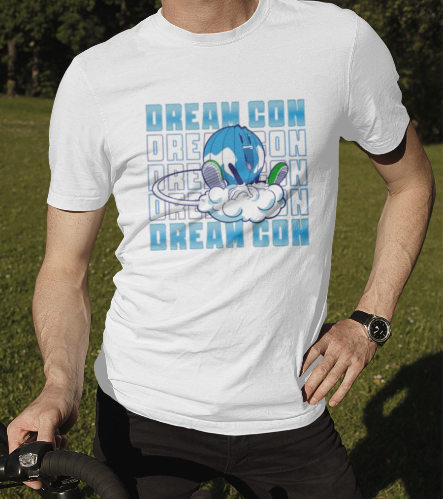 Dream Con Globoy Blue Planet And Sneakers T-Shirt