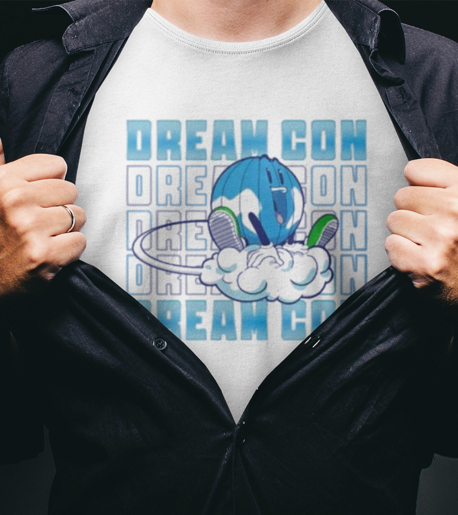 Dream Con Globoy Blue Planet And Sneakers T-Shirt