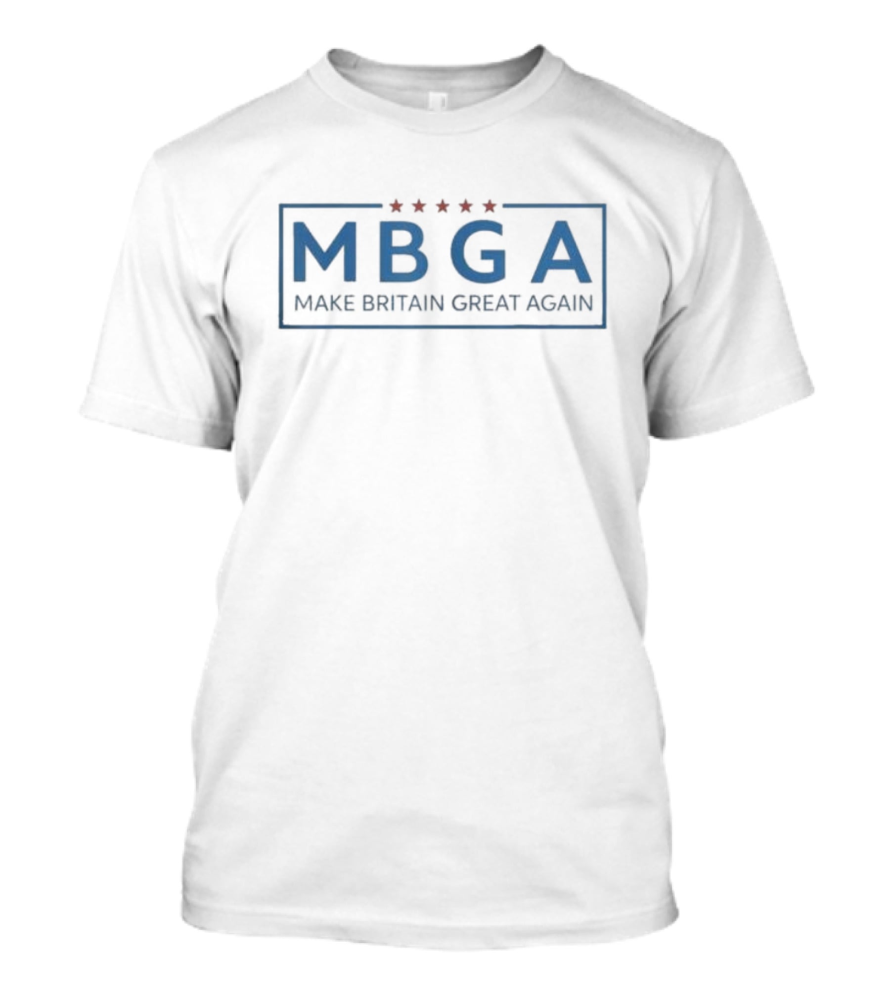 MBGA Make Britain Great Again Red Stars Blue Letters T-Shirt