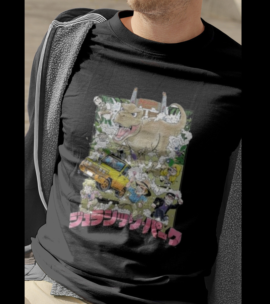 Jurassic Park Anime Style Adventure T-Shirt
