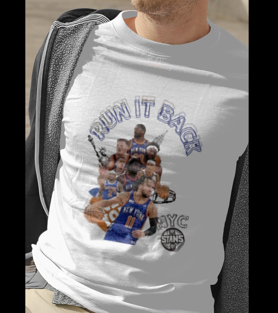 Knicks Run It Back NYC Stans Basketball Team Players T-Shirt