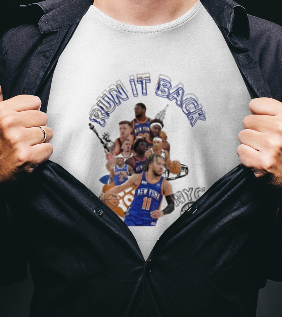 Knicks Run It Back NYC Stans Basketball Team Players T-Shirt