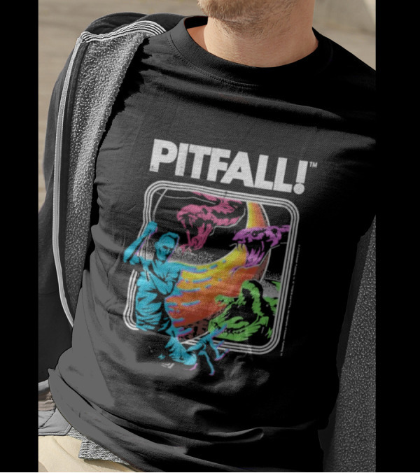 Seven Squared Pitfall Retro Adventure Gaming T-Shirt