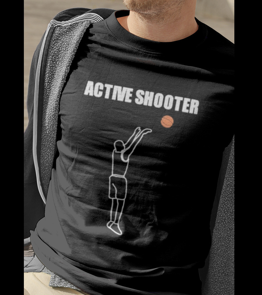 ACTIVE SHOOTER Basketball Silhouette Summerhays Bros T-Shirt