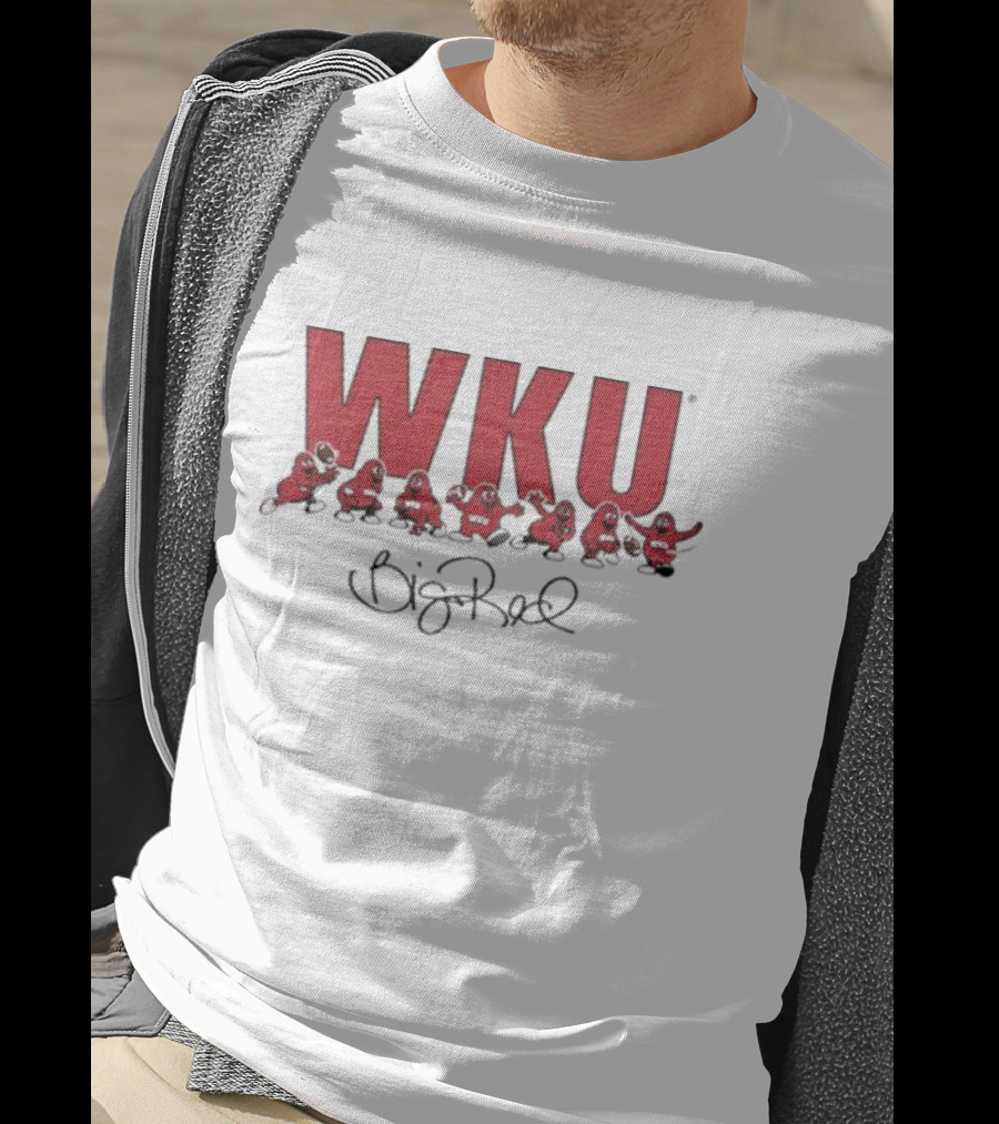 WKU Big Red Signature Football Characters T-Shirt