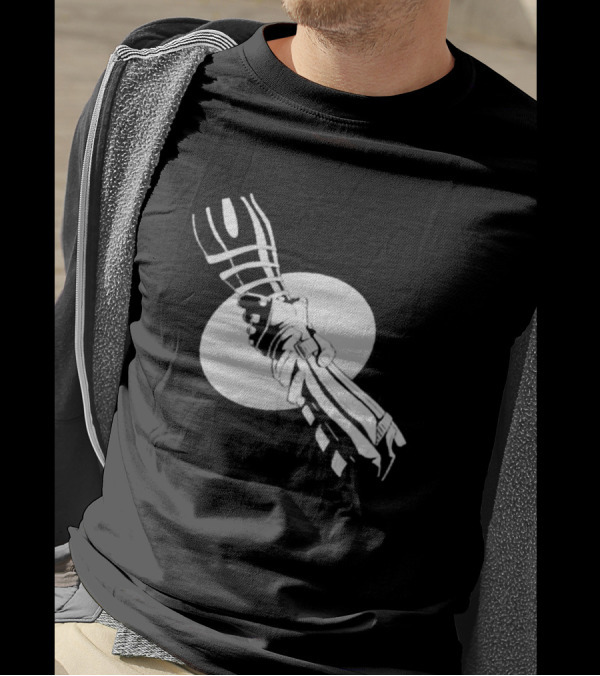 You’re Not Alone Holding Hands Black And White Version T-Shirt