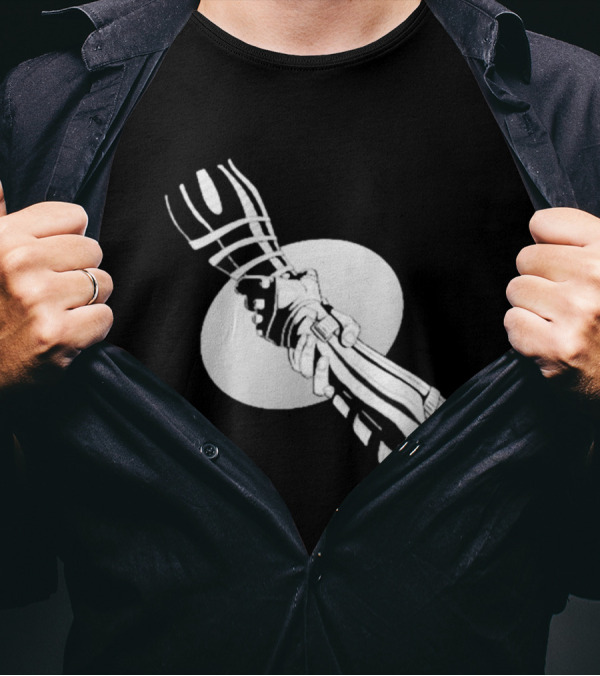 You’re Not Alone Holding Hands Black And White Version T-Shirt