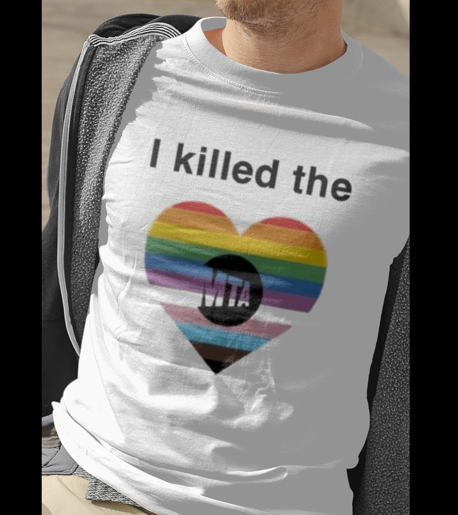 I Killed The Pride Mta Heart Rainbow T-Shirt