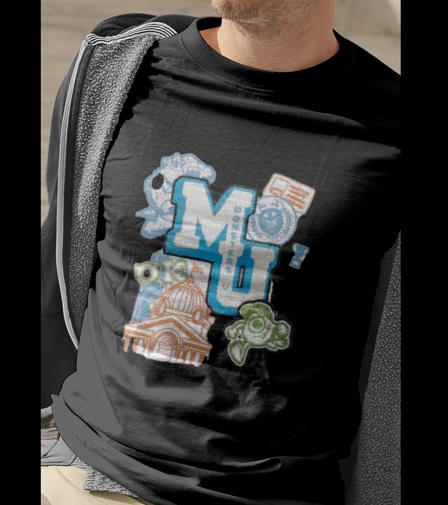 MU Monsters University Disney OK Patch T-Shirt