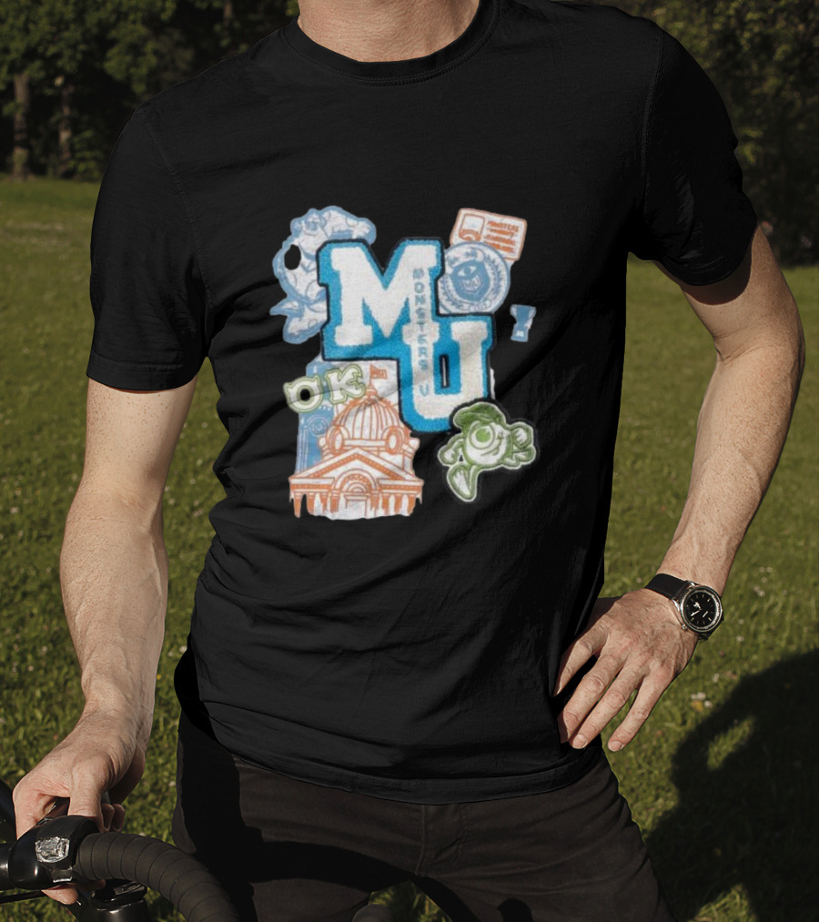 MU Monsters University Disney OK Patch T-Shirt