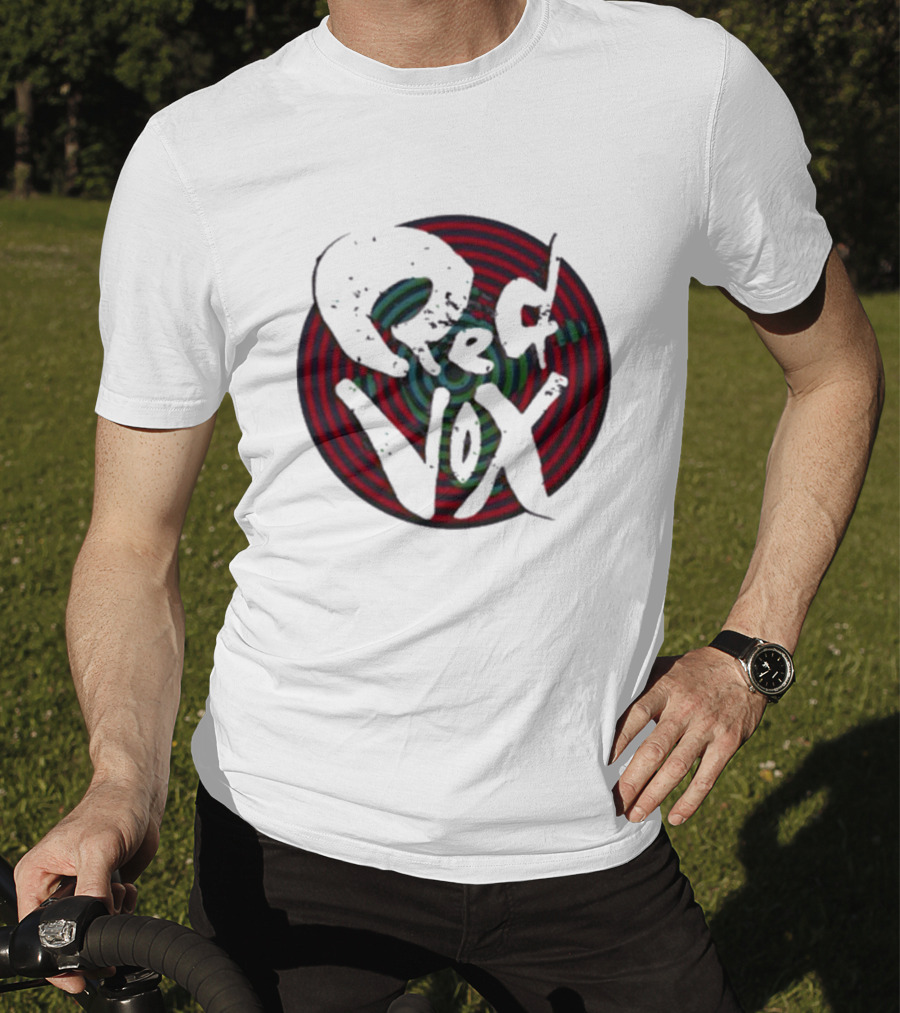 Retroware Red Vox Psychedelic Spiral Retro Vibes T-Shirt