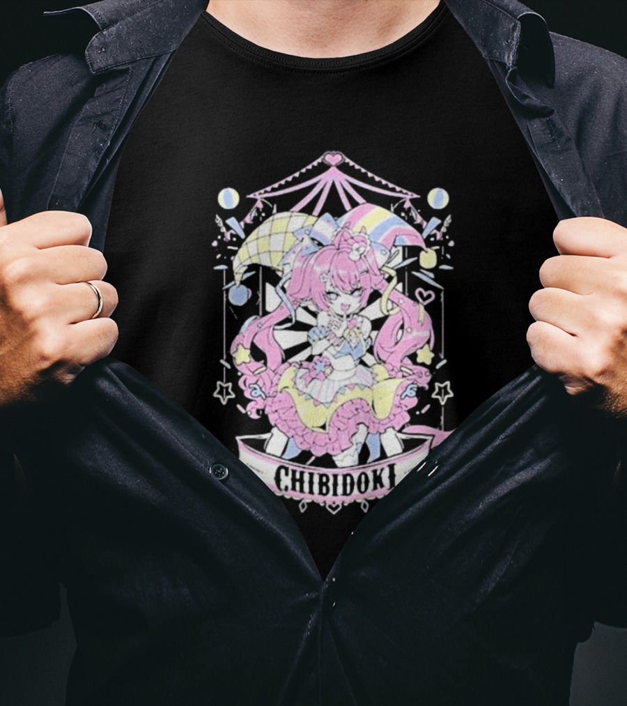 Chibidoki Pastel Circus Jester Kawaii Aesthetic T-Shirt