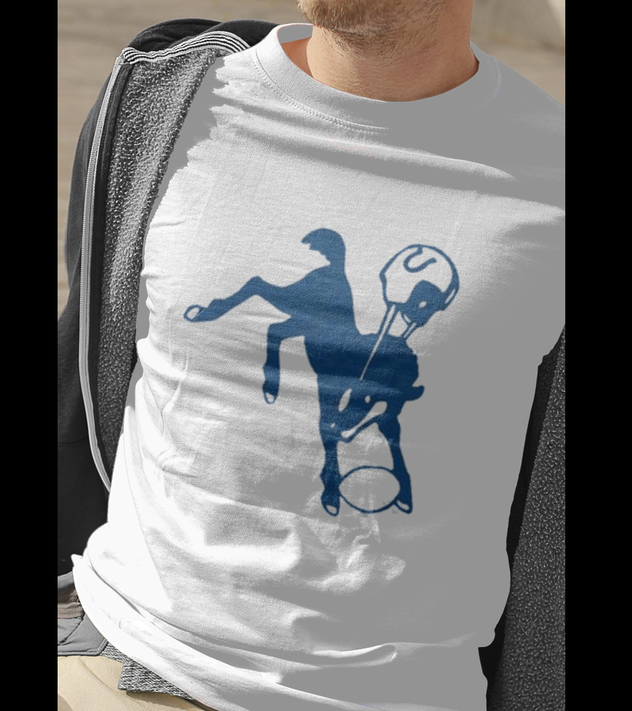 Indianapolis Colts 61 Blue Horse T-Shirt