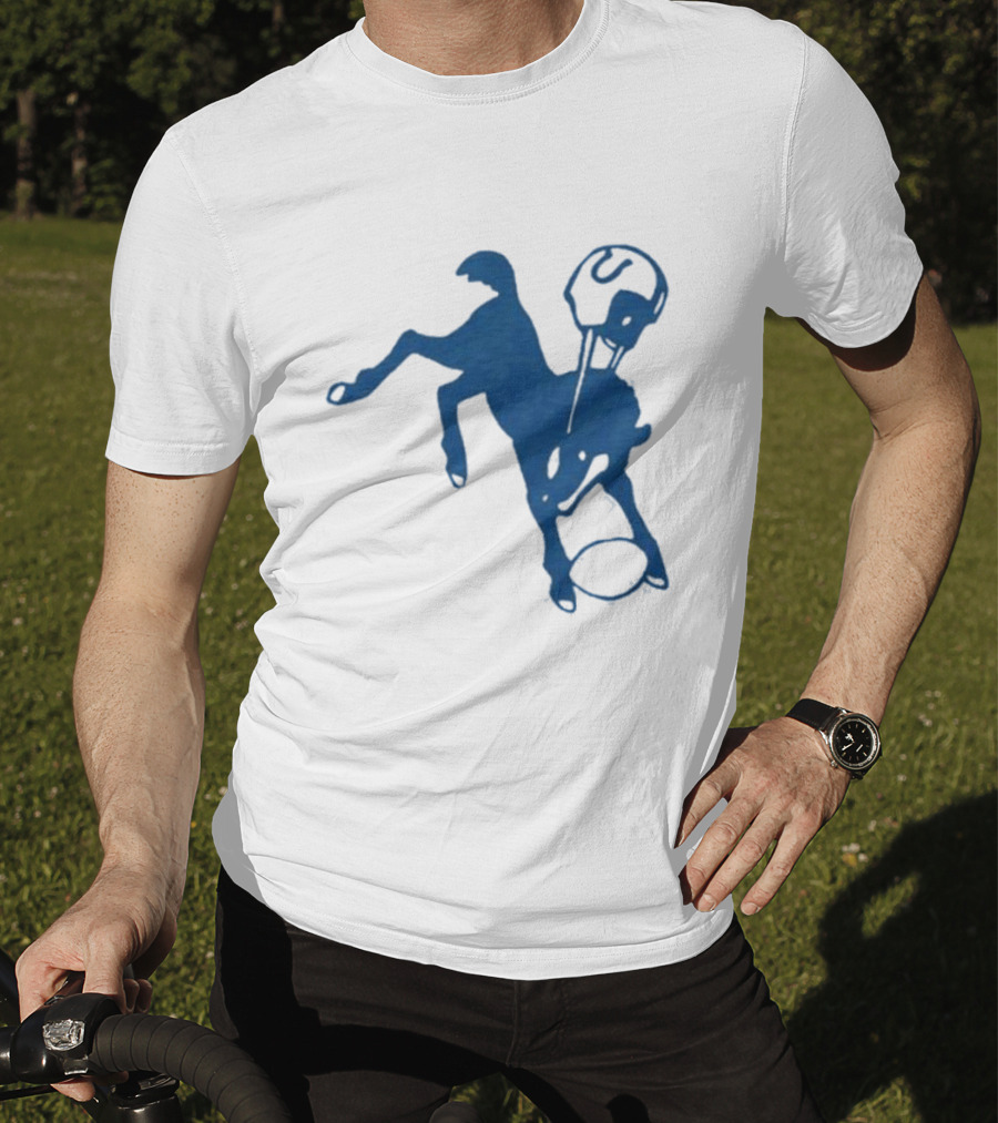 Indianapolis Colts 61 Blue Horse T-Shirt