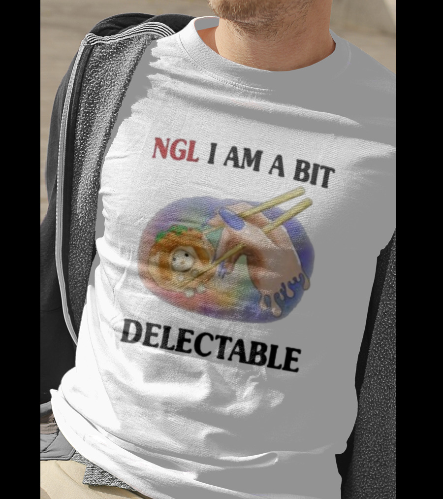 Jmcgg NGL I Am A Bit Delectable Sushi Roll With Cute Character T-Shirt