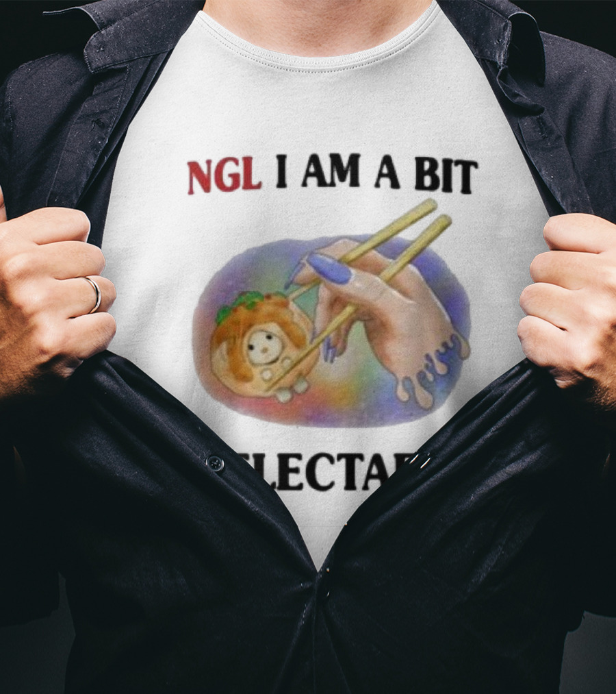 Jmcgg NGL I Am A Bit Delectable Sushi Roll With Cute Character T-Shirt