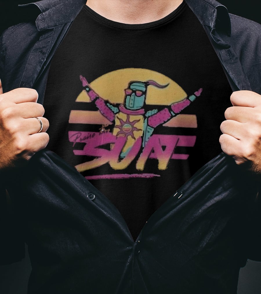 Louez Le Soleil Dark Souls Praise The Sun Hommes T-Shirt