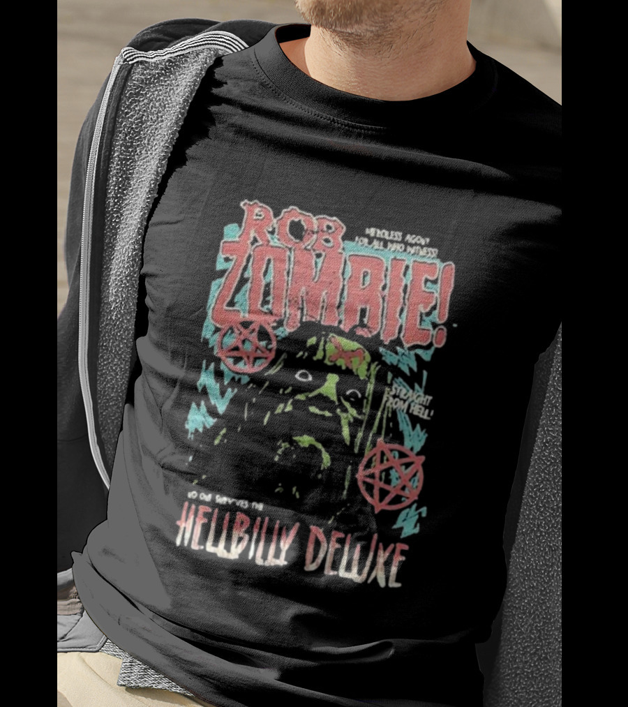 Rob Zombie Merciless Agony Hellbilly Deluxe Straight From Hell T-Shirt