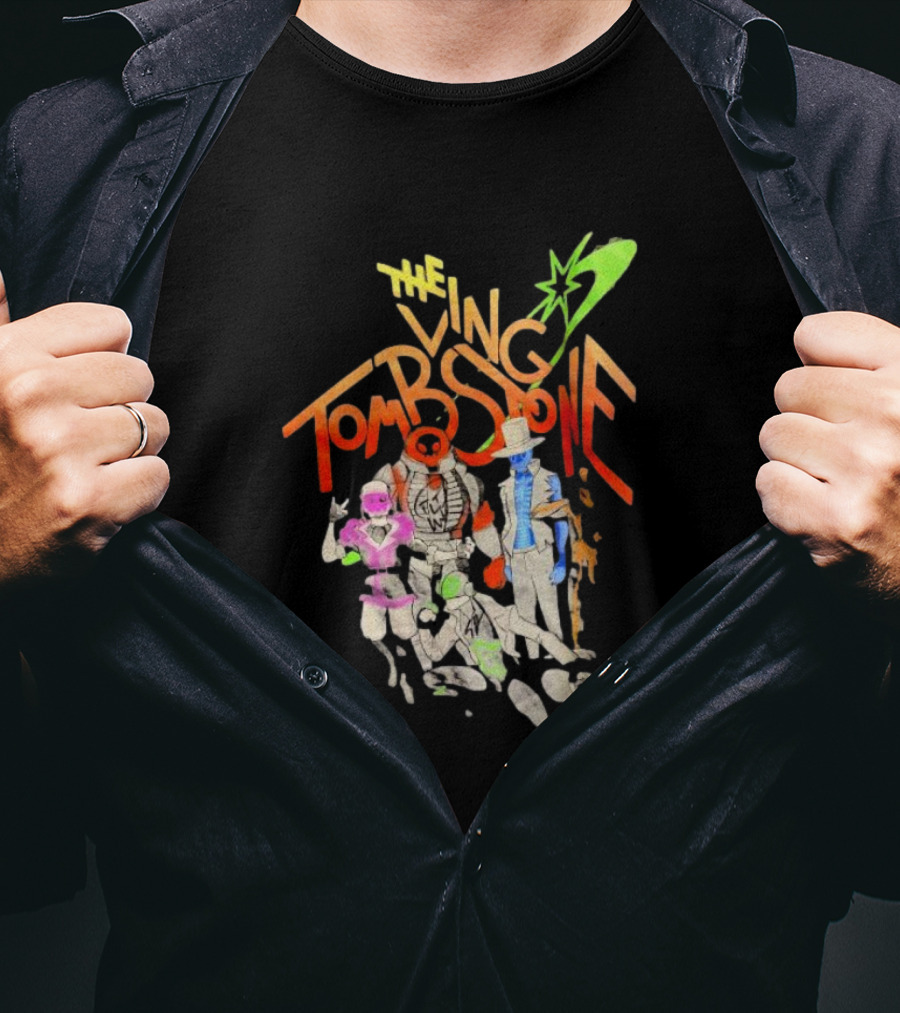 The Living Tombstone Characters And Logo With Colorful T-Shirt