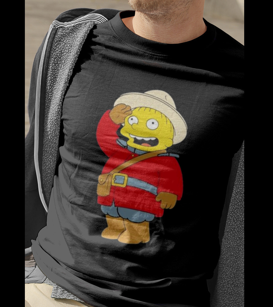The Simpsons Ralph Mountie Canada Costume T-Shirt