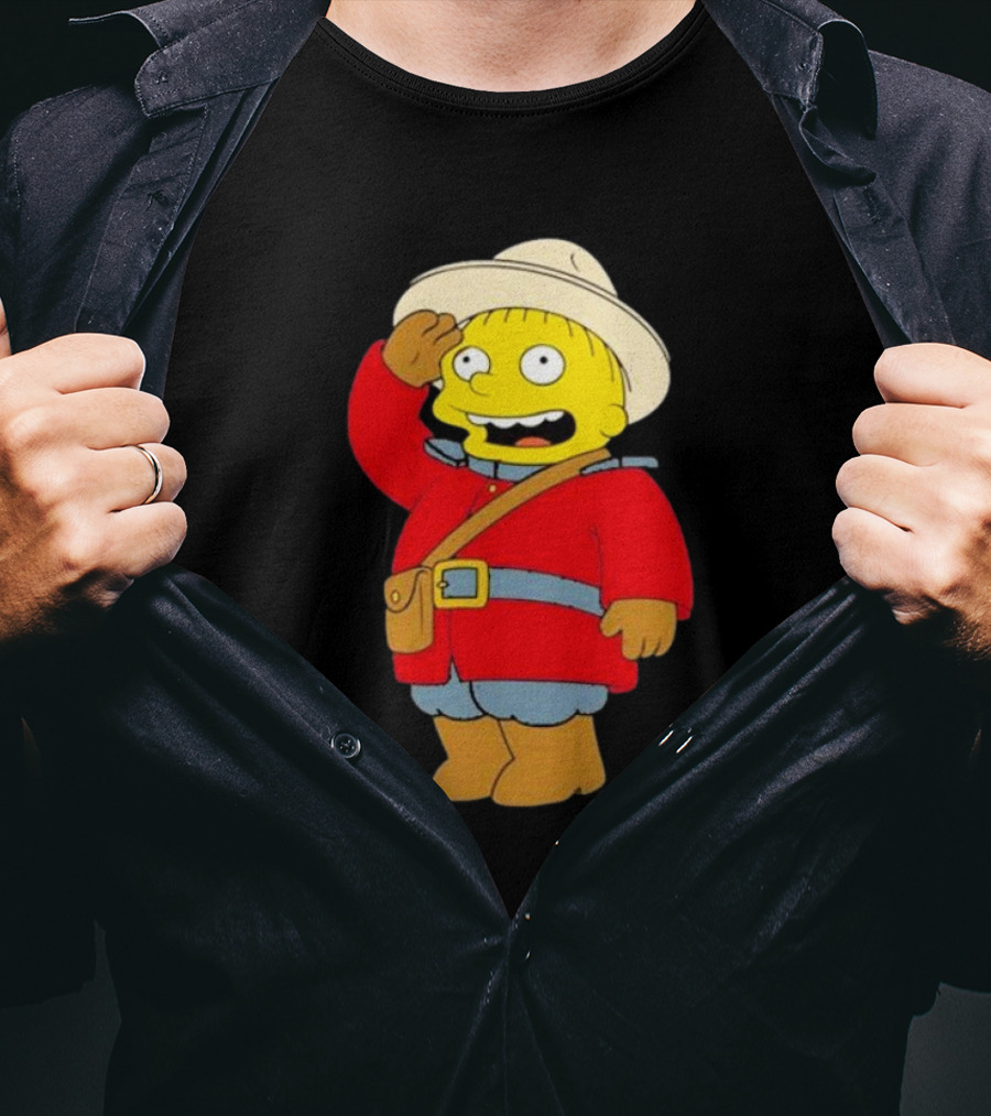 The Simpsons Ralph Mountie Canada Costume T-Shirt
