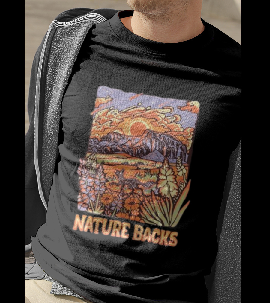 Nature Backs Vibrant Canyon At Sunset T-Shirt