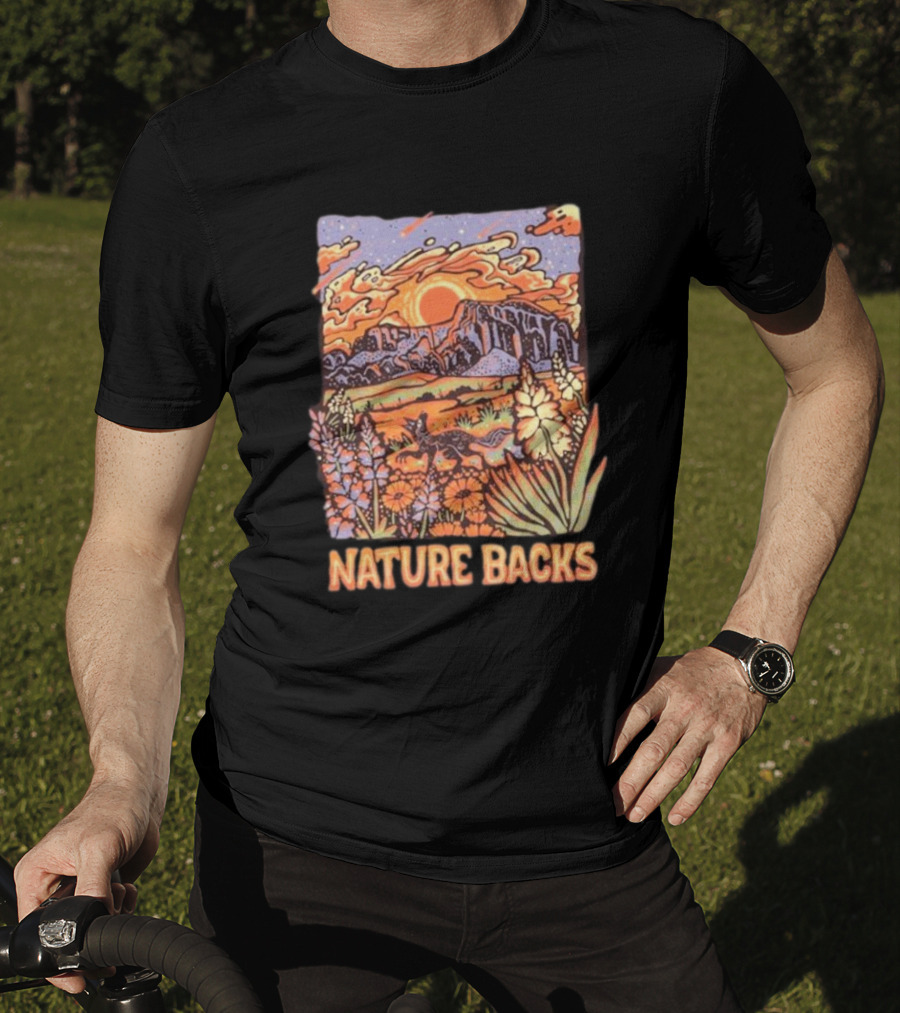 Nature Backs Vibrant Canyon At Sunset T-Shirt