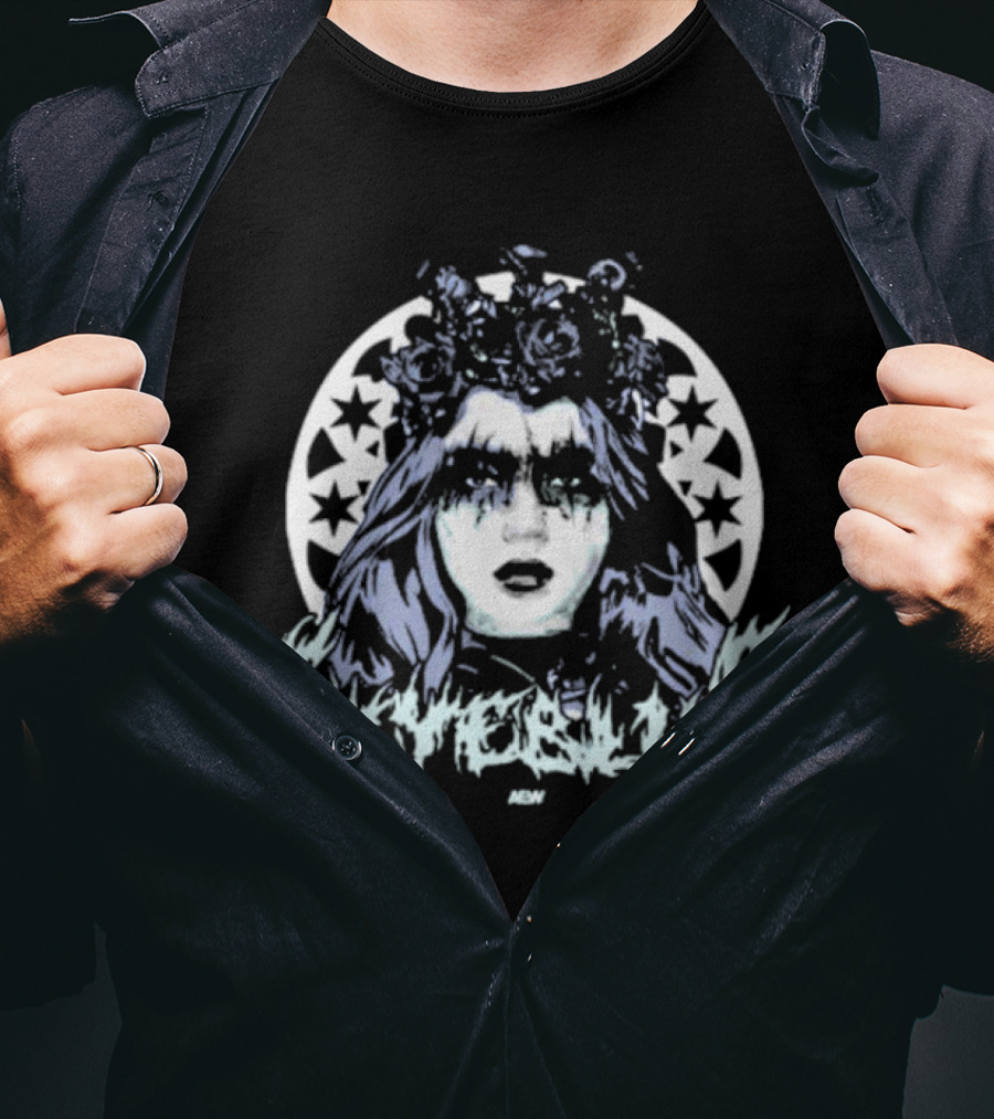 Skye Blue Choke Woman Roses Stars MDW T-Shirt