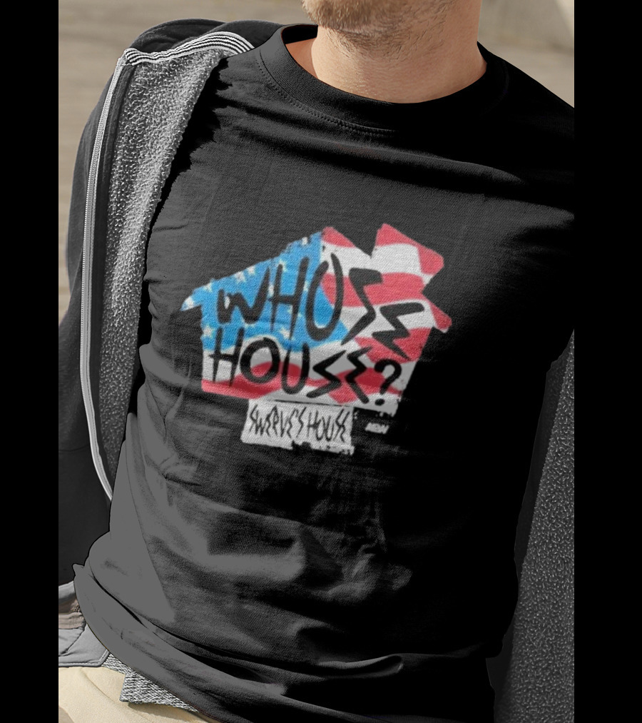 Swerve Strickland Whose House USA Stars And Stripes AEW T-Shirt