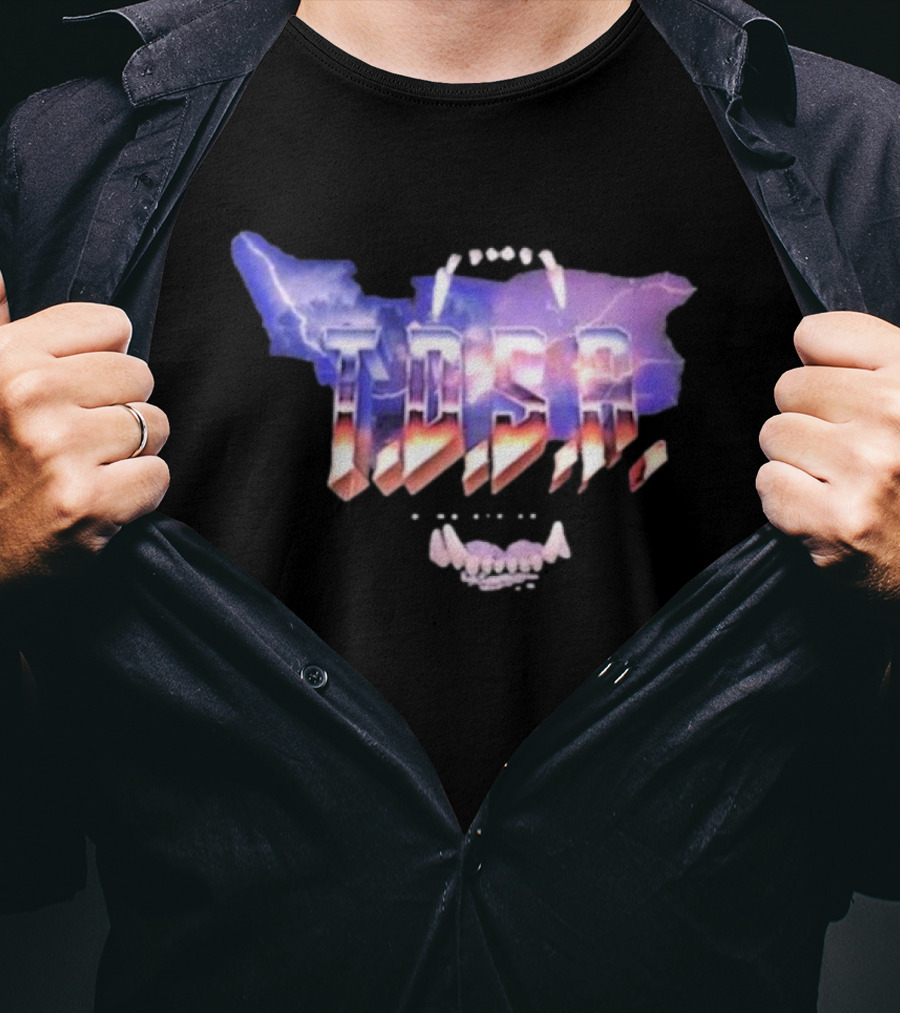 T.D.S.R. The Dawg Strikes Again Ruin Your Day Lightning Teeth T-Shirt