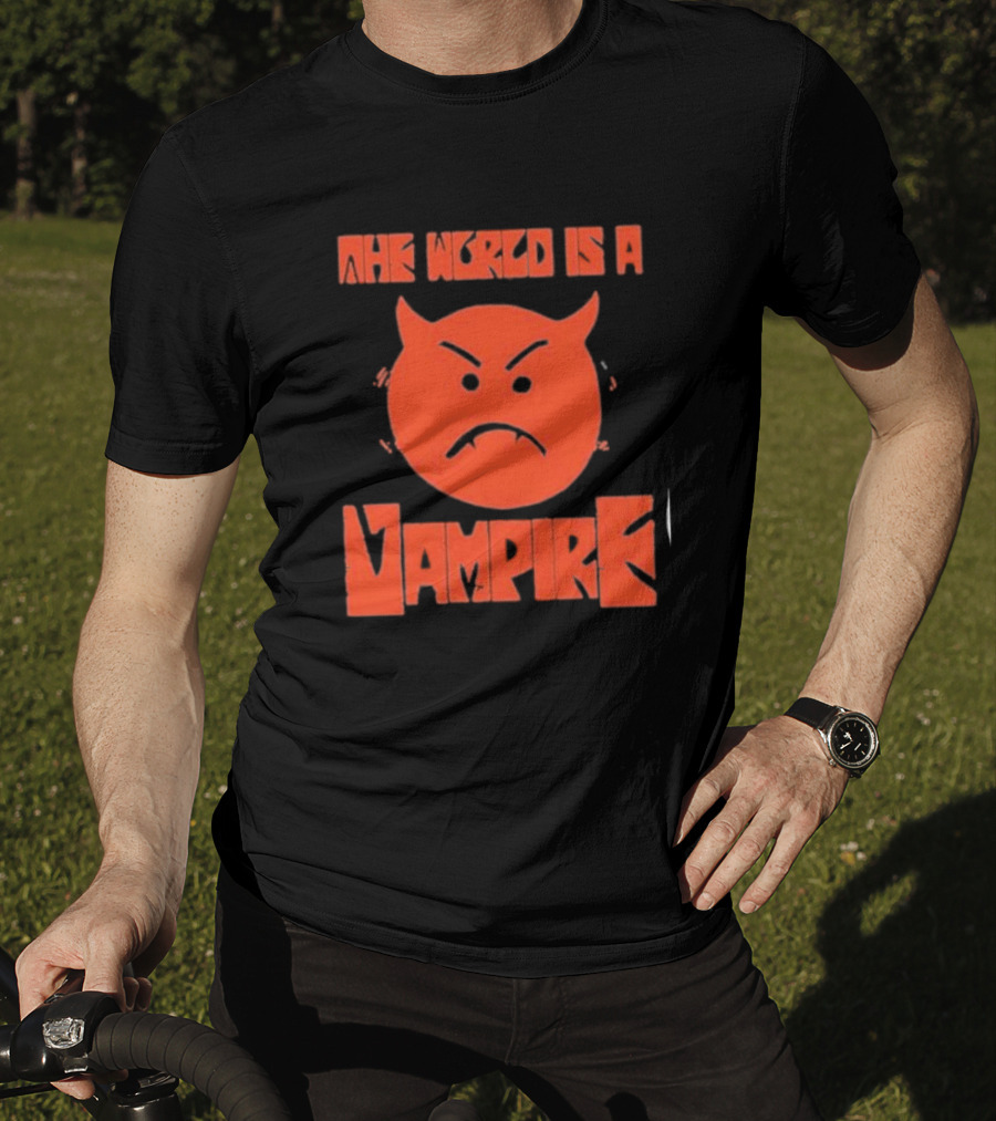The World Is A Vampire Angry Red Devil Face T-Shirt