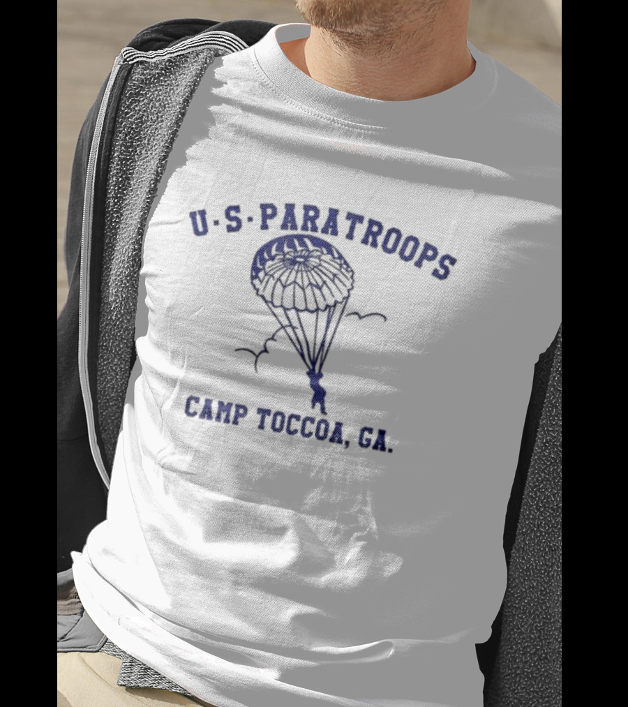 U S Paratroops Camp Toccoa Ga Parachute Iconic T-Shirt