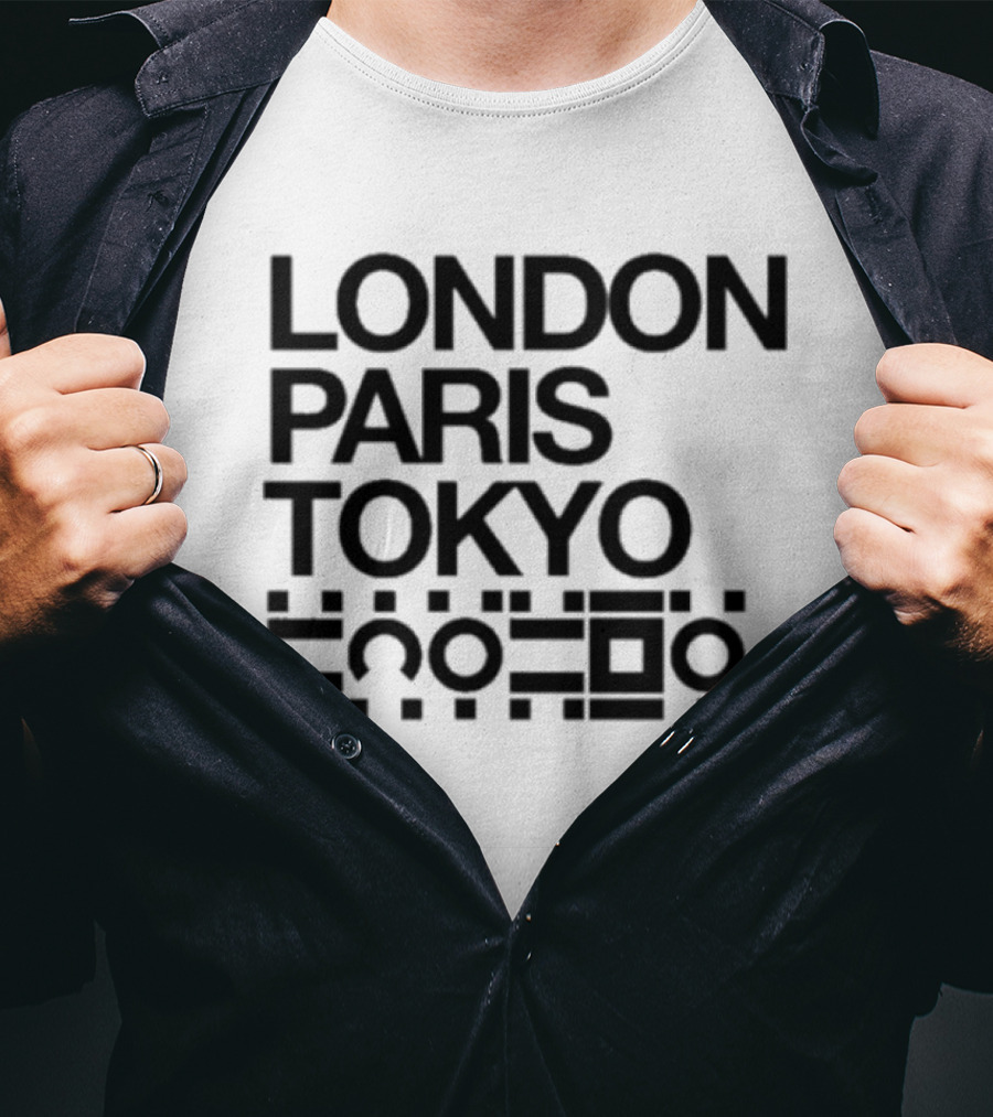 LONDON PARIS TOKYO KRAKOA X-Men Quiet Council Kryptonian Language T-Shirt