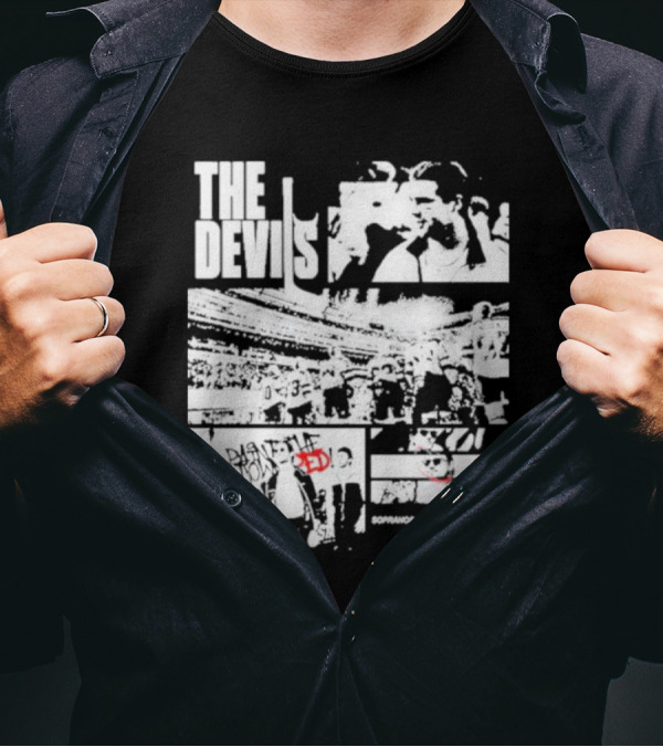 The Devils Sopranos That's How We Roll Comic-Style Collage T-Shirt