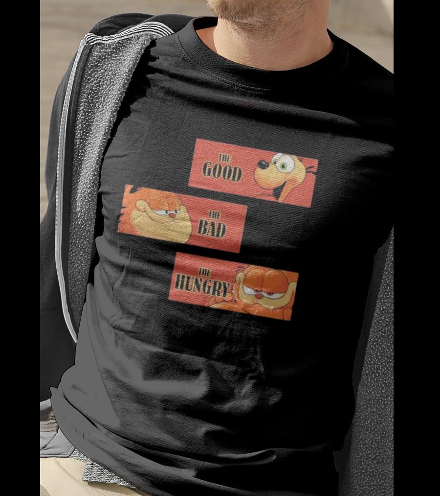 The Good The Bad The Hungry Garfield And Odie T-Shirt