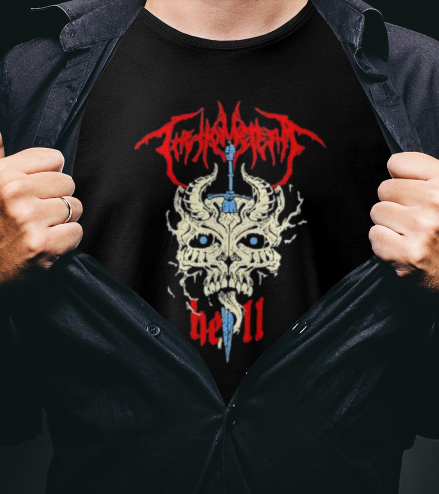 The Home Team Hell Skull Sword T-Shirt