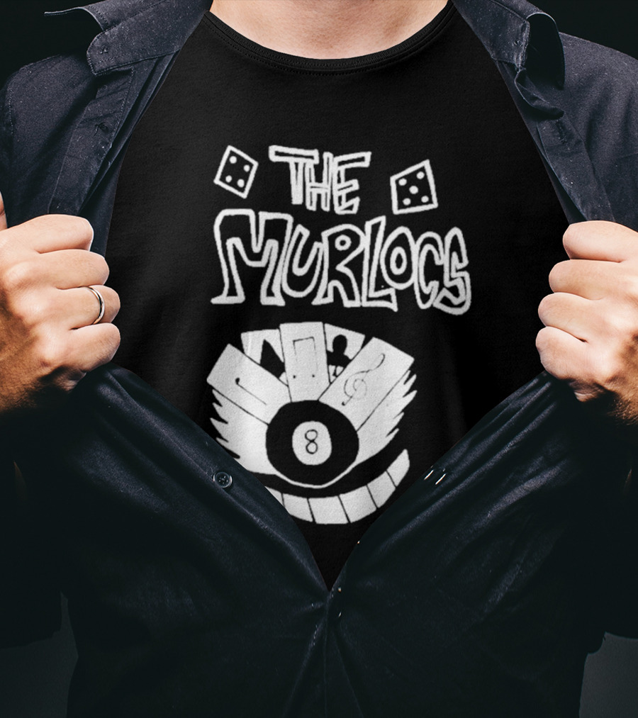The Murlocs Playing Cards 8 Ball T-Shirt