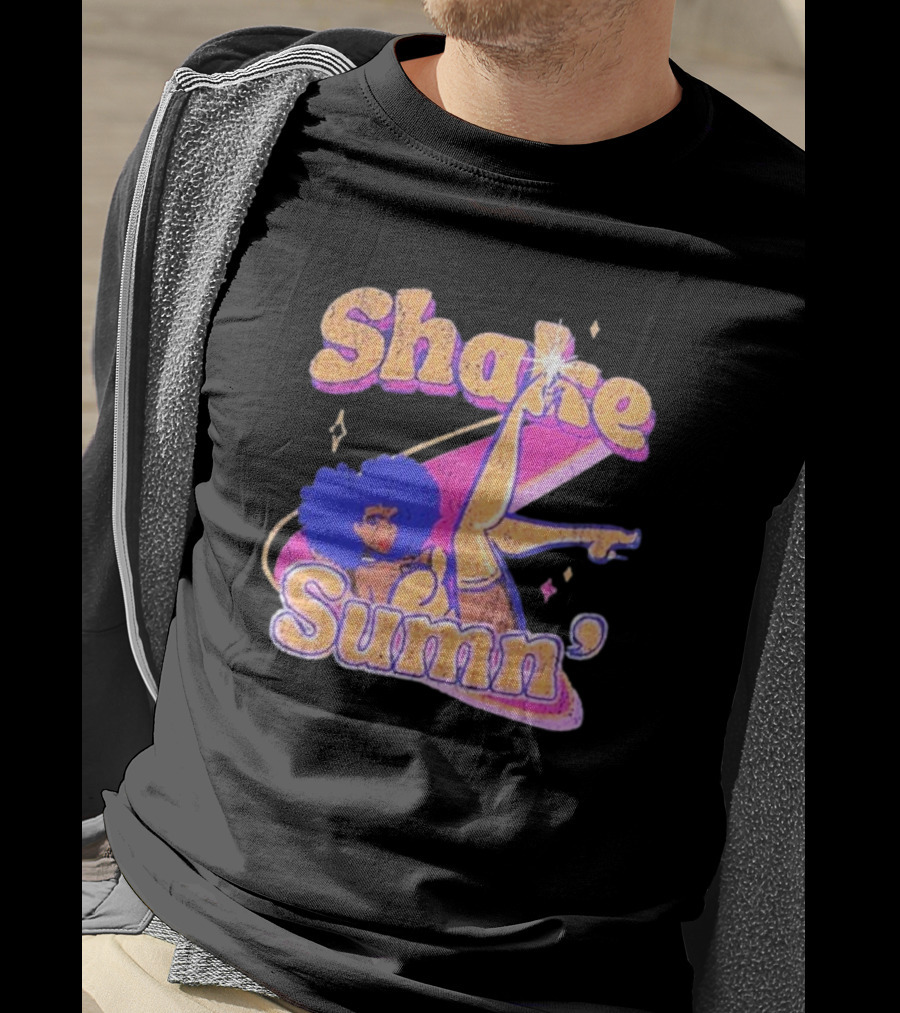 Zero Fatigue Shake Sumn Vibrant Retro Dance Vibes T-Shirt