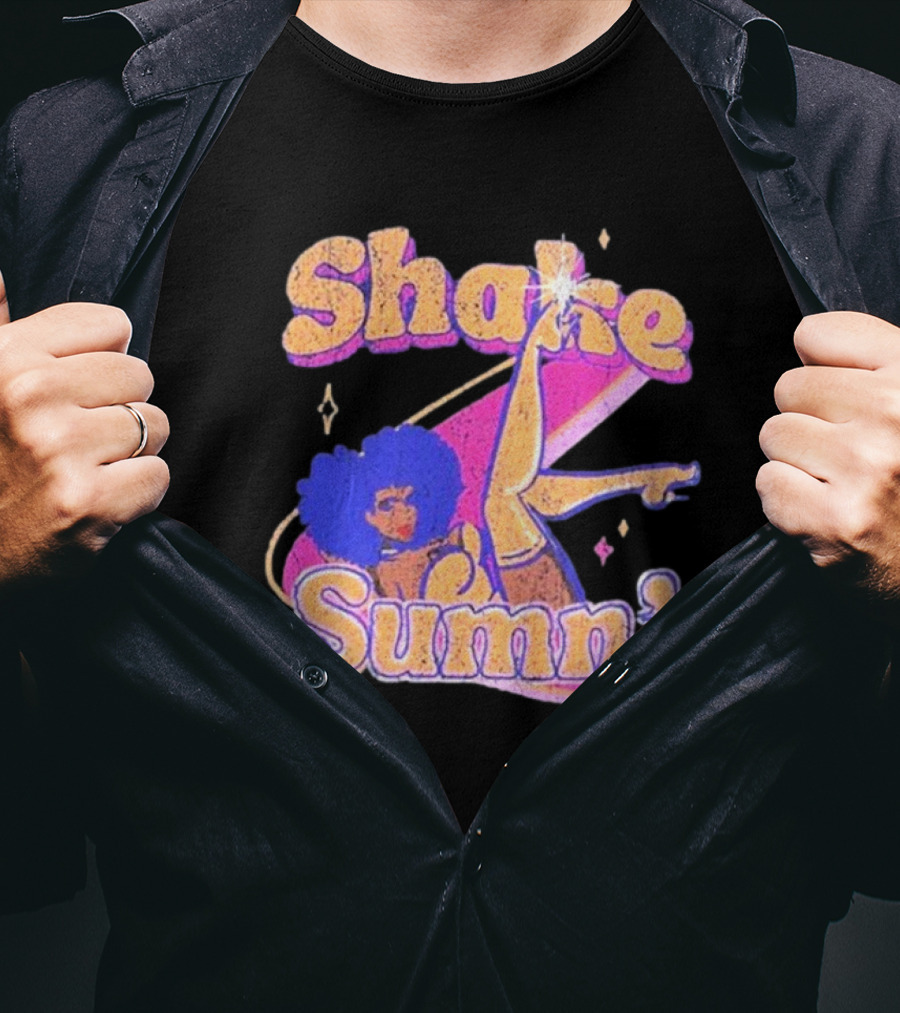 Zero Fatigue Shake Sumn Vibrant Retro Dance Vibes T-Shirt