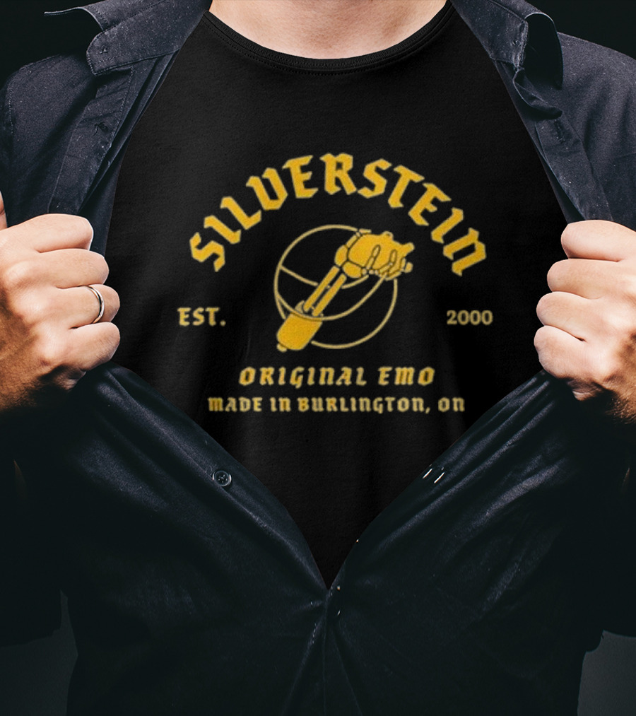 Silverstein Original Emo Made In Burlington ON Est 2000 T-Shirt