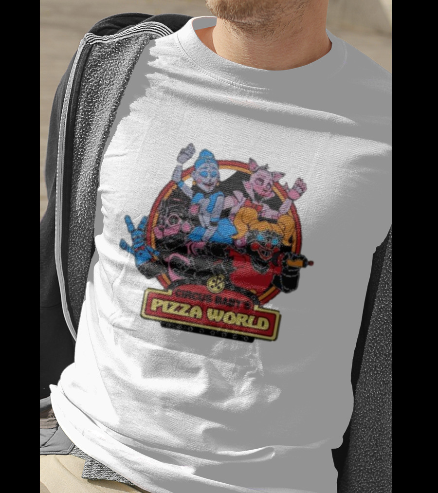 Circus Baby's Pizza World Sister Location Animatronic Characters T-Shirt