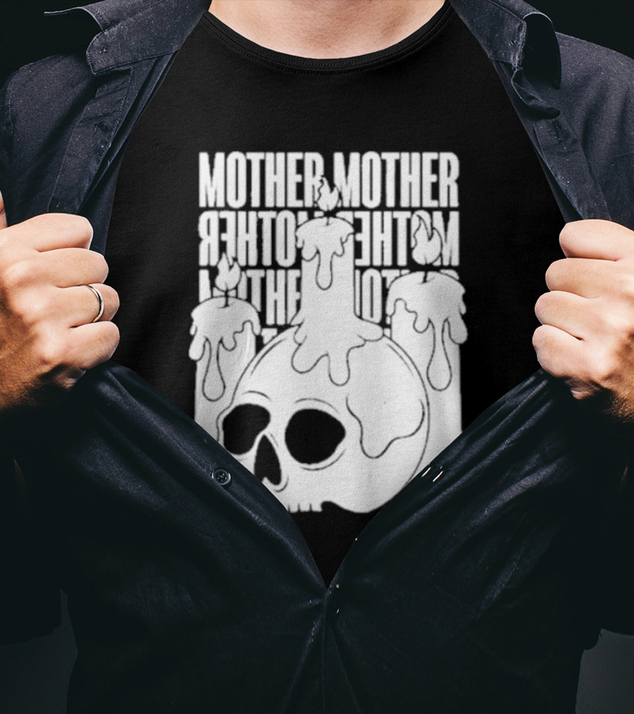 Mother Mother Skull Candle T-Shirt