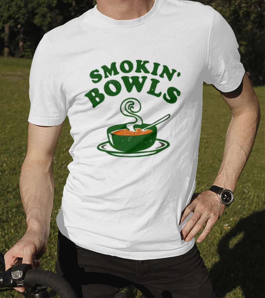 Smokin’ Bowls Soup With Spoon And Swirling Steam T-Shirt