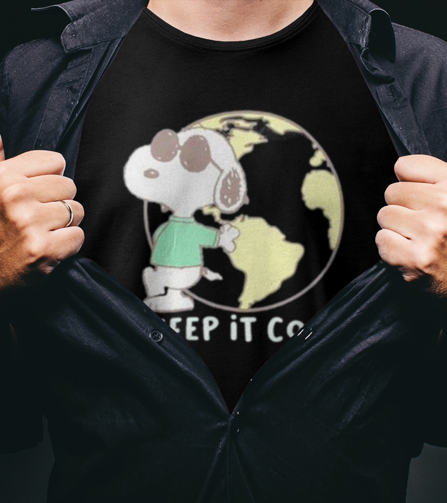 Snoopy Keep It Cool Earth Character T-Shirt