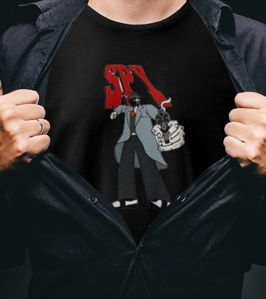 Spy Mobster Gunman Artwork Worldwide T-Shirt
