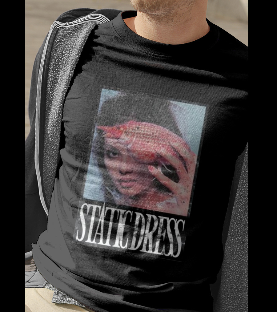 Static Dress Fish Net Mask T-Shirt